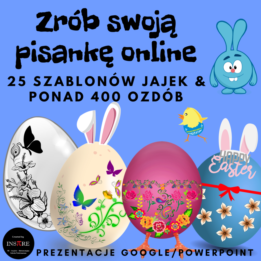 ZRÓB SWOJĄ PISANKĘ ONLINE (Prezentacje Google lub PowerPoint) WIRTUALNA WIELKANOC