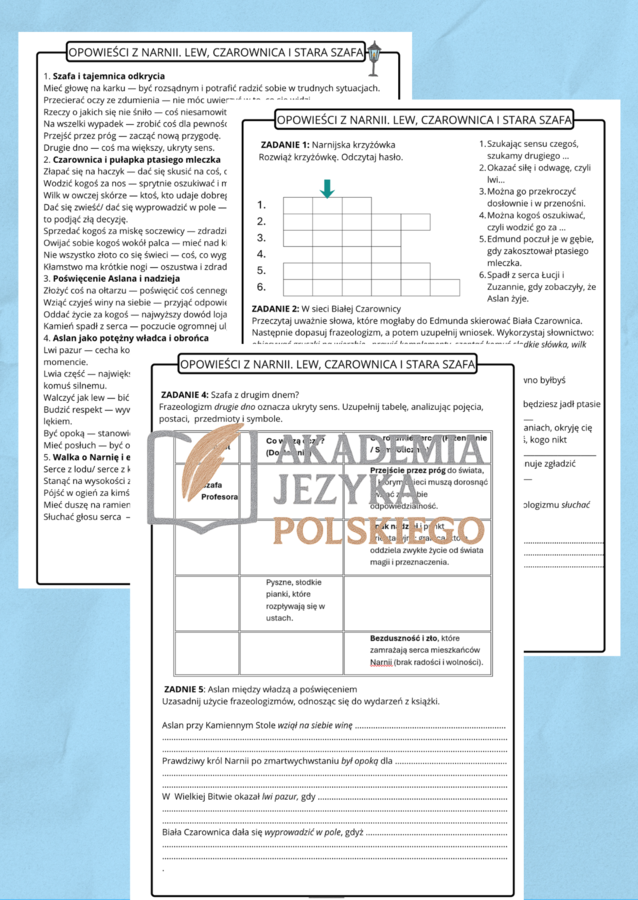 Frazeologia w lekturach 4-6