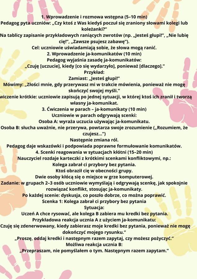 Program naprawczy „Klasa Pełna Szacunku” to kompleksowy i praktyczny plan naprawczy stworzony z myślą o uczniach klas 4–6, których relacje w klasie wymagają poprawy.