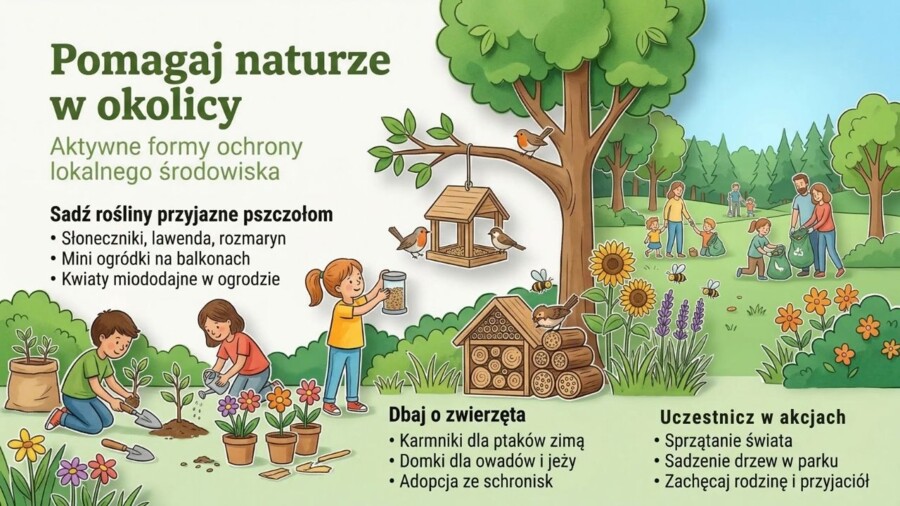 Ekologia – nasza planeta, nasze wybory (gazetka szkolna / prezentacja, 15 plansz)