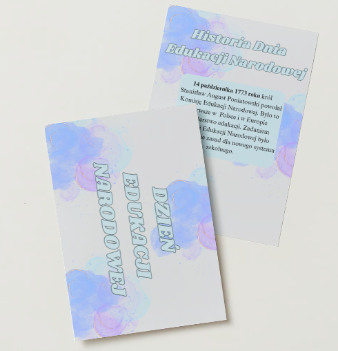Gazetka szkolna - Dzień Edukacji Narodowej
