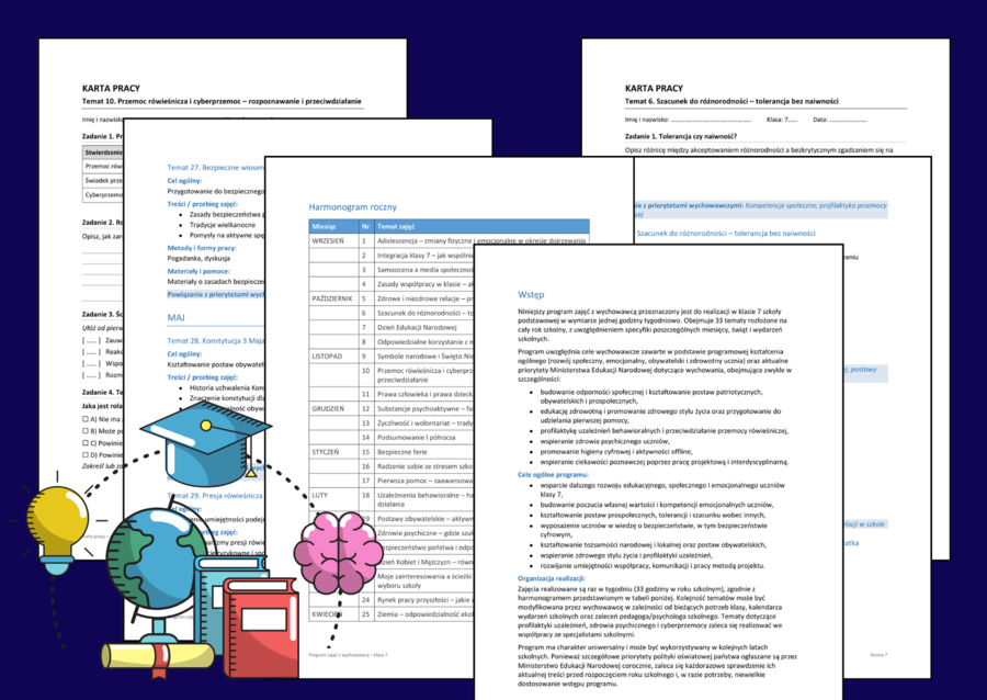👨‍🏫PROGRAM ZAJĘĆ Z WYCHOWAWCĄ - klasa 7 (edycja uniwersalna) - powrót do szkoły