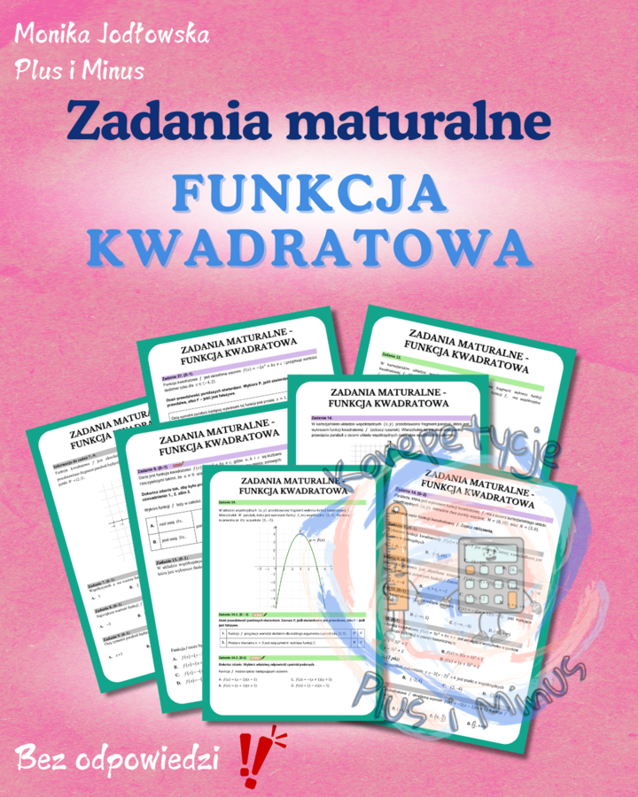 Zadania maturalne- funkcja kwadratowa