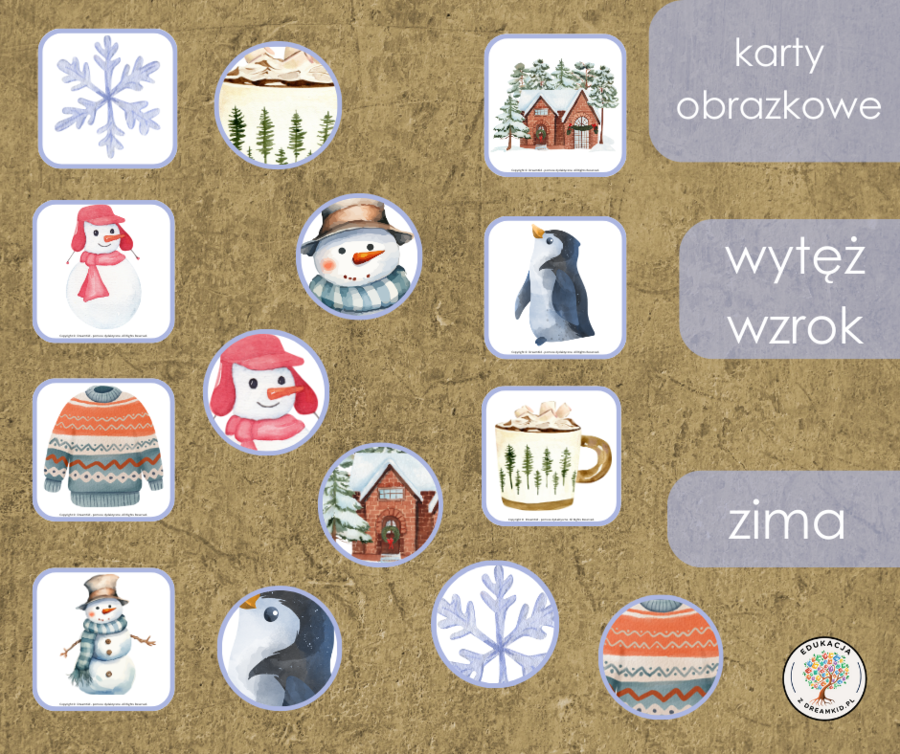 Gra - wytęż wzrok - zima