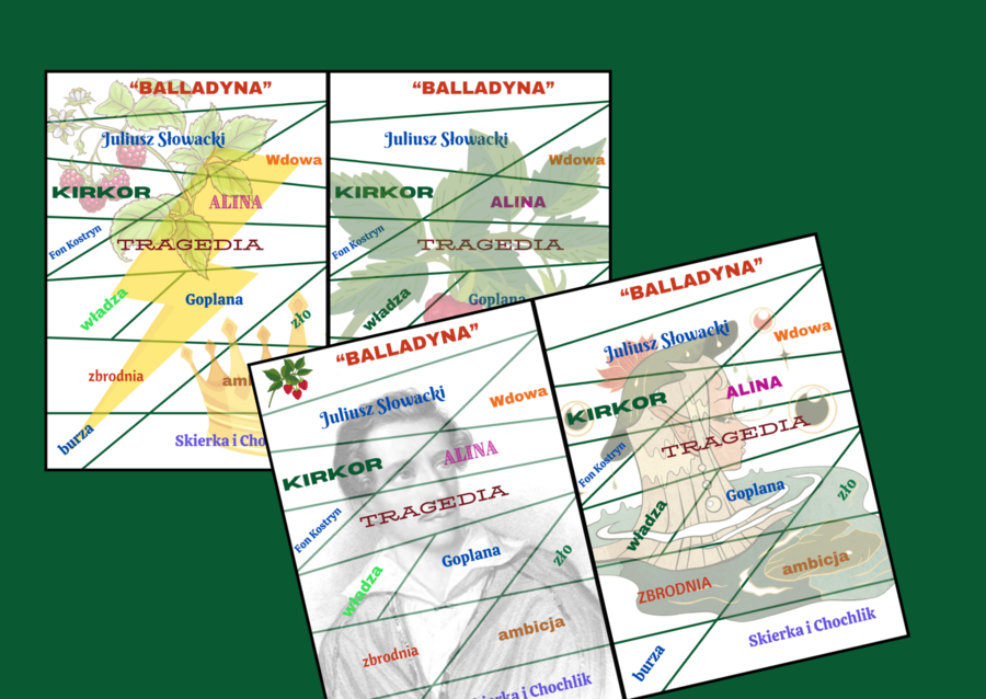 "BALLADYNA" - puzzle - 4 wersje