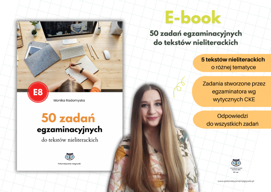 Ebook. Egzamin z Apolonią. 50 zadań do tekstów nieliterackich. Egzamin ósmoklasisty. Zbiór zadań