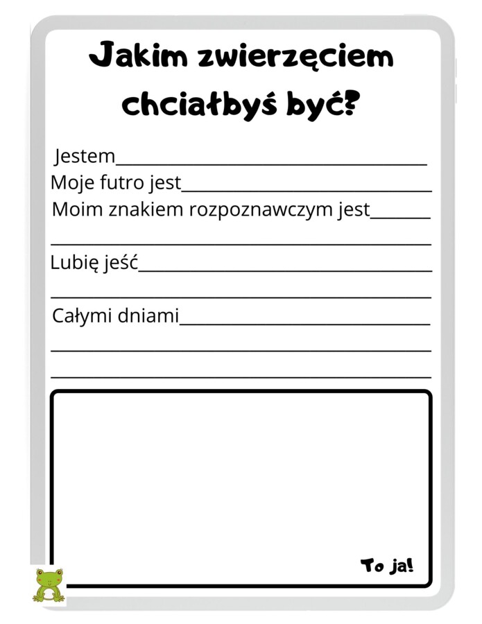 A gdyby tak... zostać zwierzęciem na jeden dzień