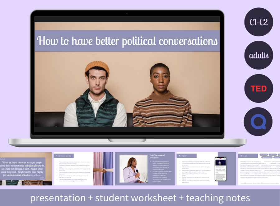 Konwersacje dla dorosłych: How to have better political conversations (poziom C1-C2)