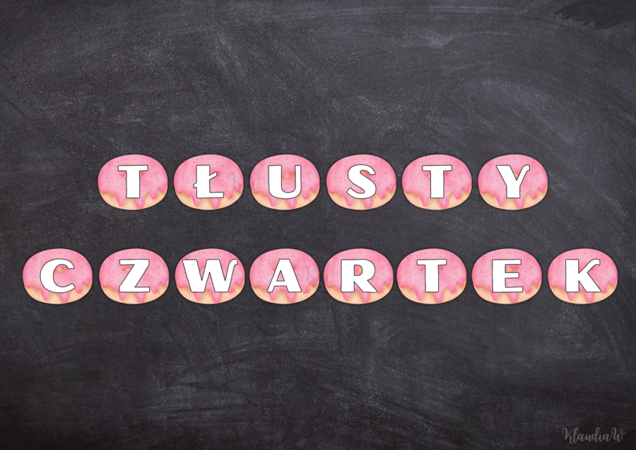 Tłusty Czwartek - girlanda