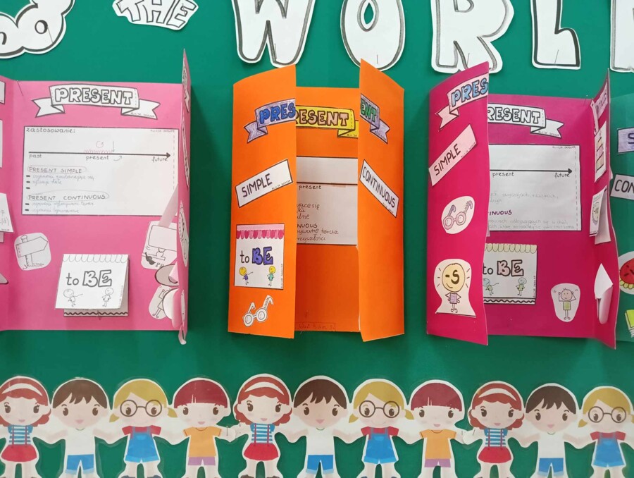 LAPBOOK - Present Simple & Present Continuous by Alicja Soszka