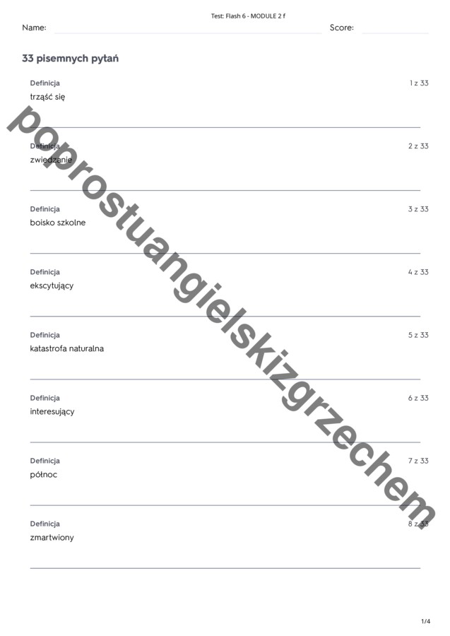 Flash 6 - Module 2 - testy