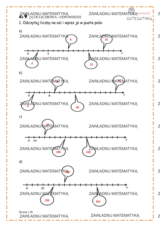 Dział I: Liczby naturalne – część 1