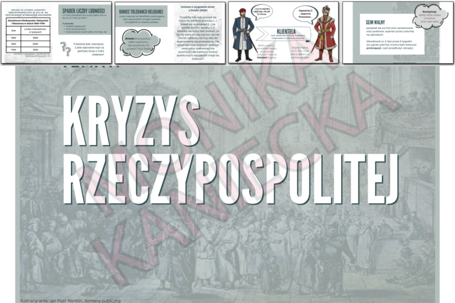 Kryzys Rzeczypospolitej - prezentacja historia klasa 6
