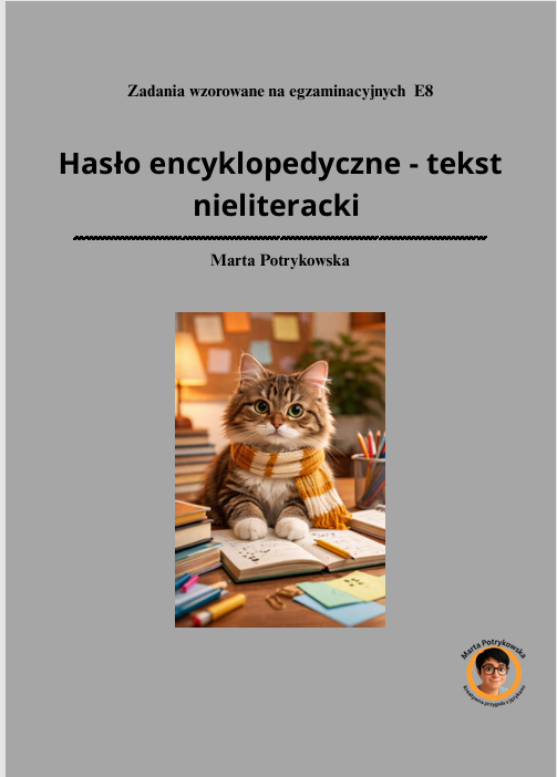 Tekst nieliteracki na E8 - hasło encyklopedyczne