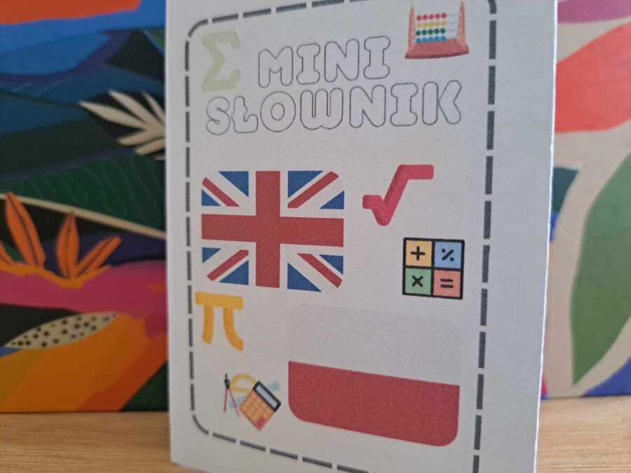 English in Math. Słowniczek polsko angielski (matematyka). Plansze/książeczka/gazetka ze zwrotami w języku angielskim