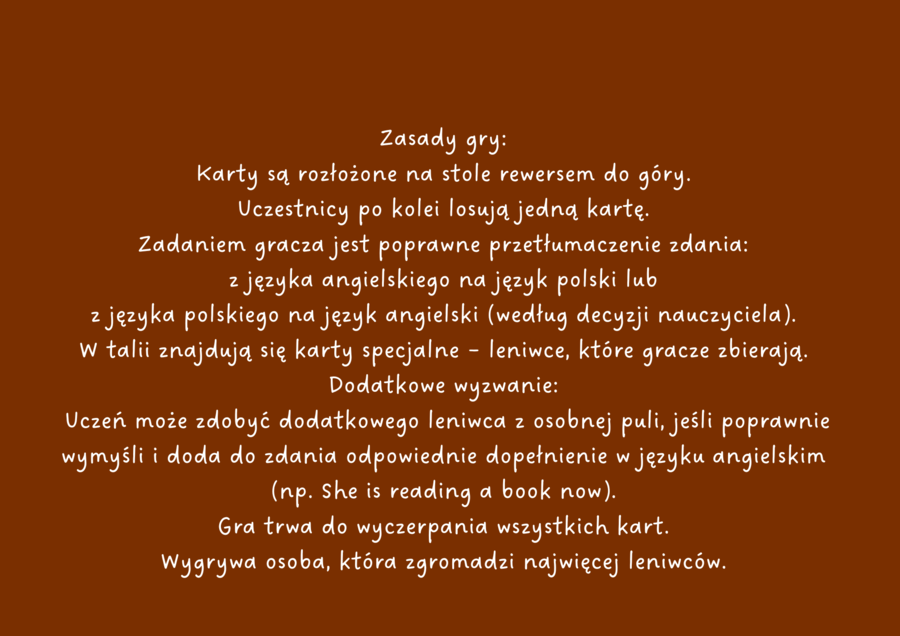 Present Continuous  game