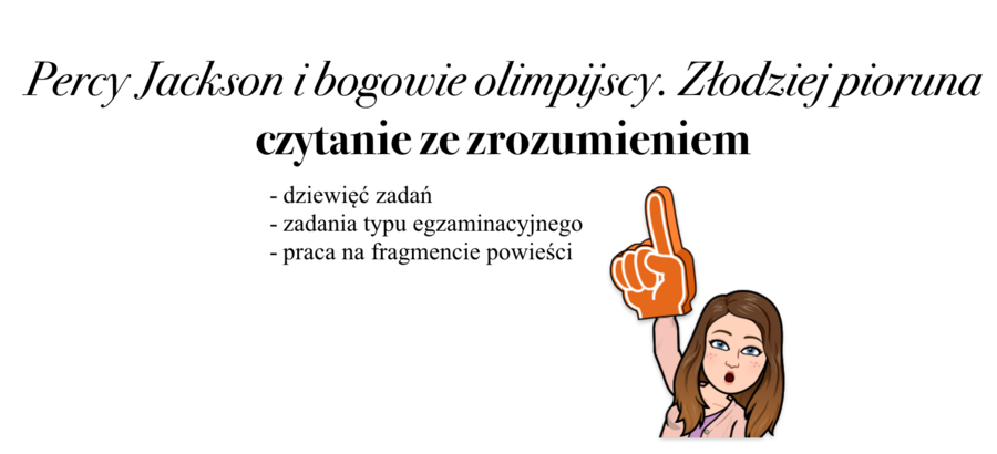 Czytanie ze zrozumieniem - Percy Jackson i bogowie olimpijscy. Złodziej pioruna