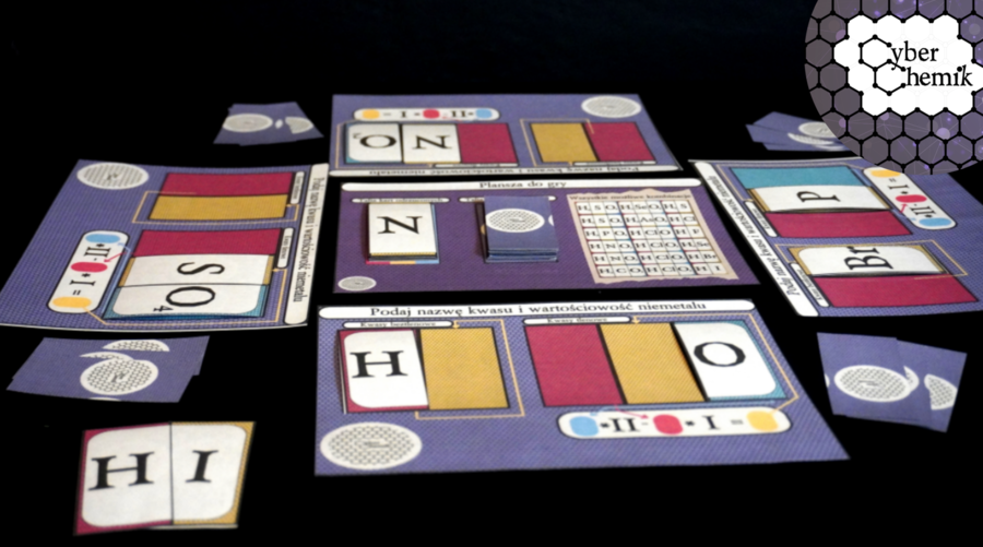 Klasa 7 i 8. Chemia. Gra karciana - "Mistrz kwasów"​