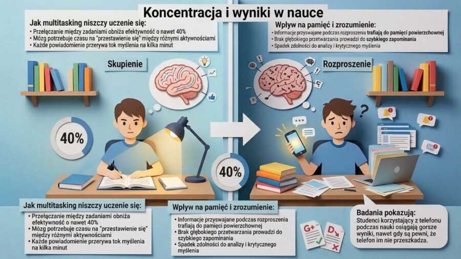 Uzależnienie od telefonu (gazetka szkolna / prezentacja)