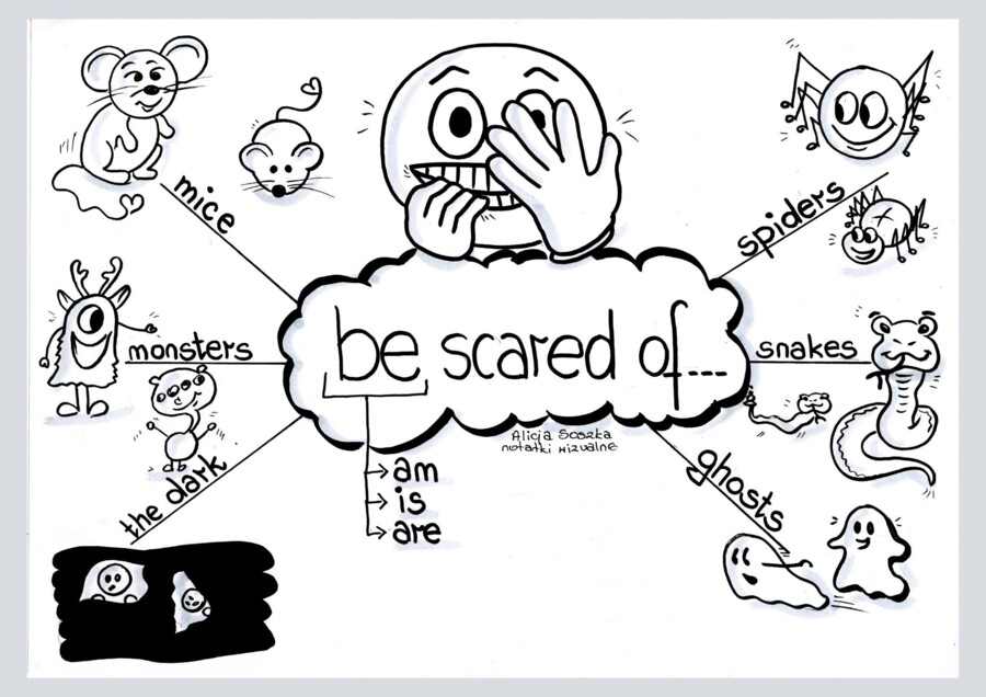 Be scared of ... by Alicja Soszka /wprowadzenie wyrażenia/