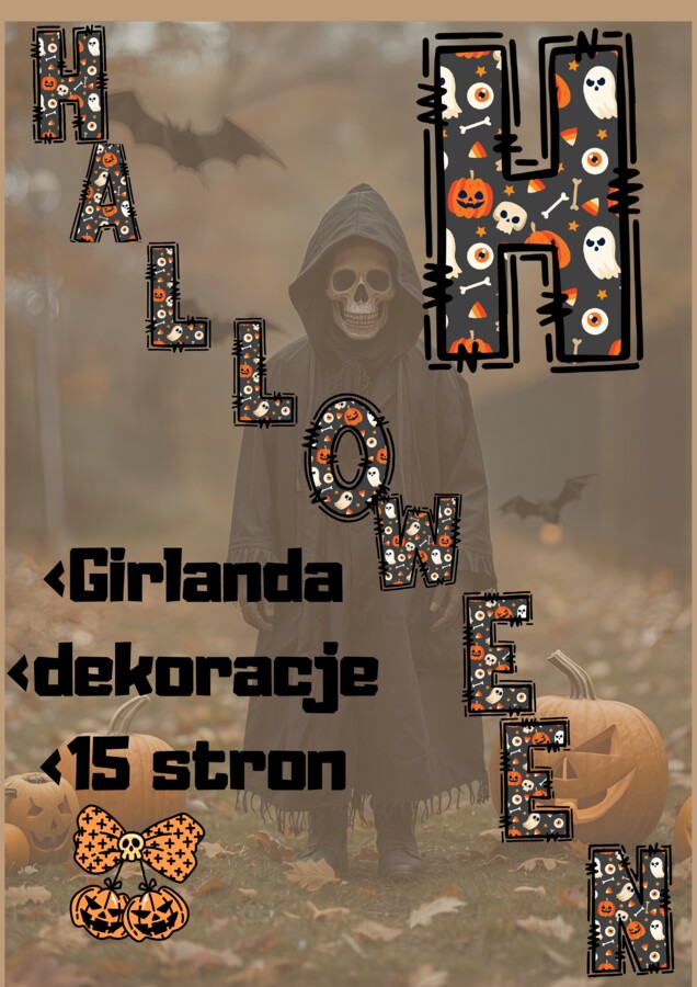 HALLOWEN GIRLANDA i dekoracje 15 stron
