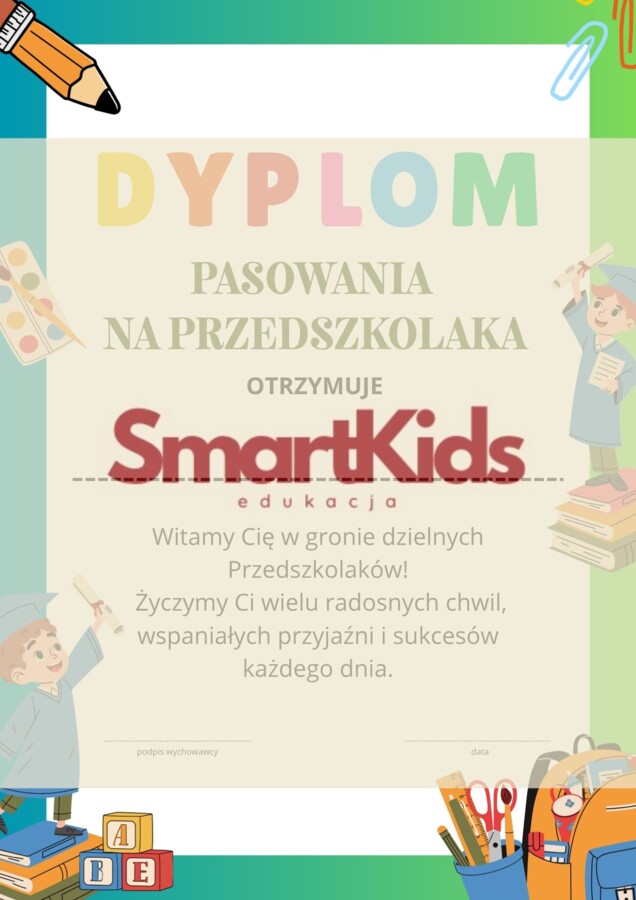 PASOWANIE NA PRZEDSZKOLAKA-SCENARIUSZ+DYPLOM
