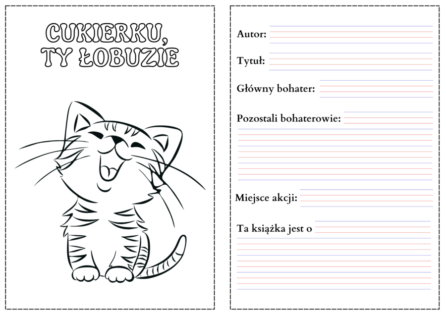 Cukierku, ty łobuzie! - karty pracy (pdf)