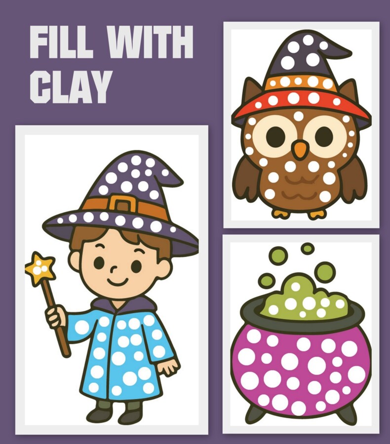 Karty pracy i aktywności na HALLOWEEN - pdf plus jpg! a4 do druku