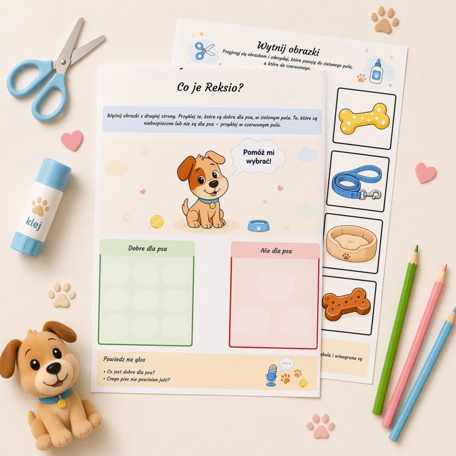 Co je Reksio? Dopasowywanie obrazków