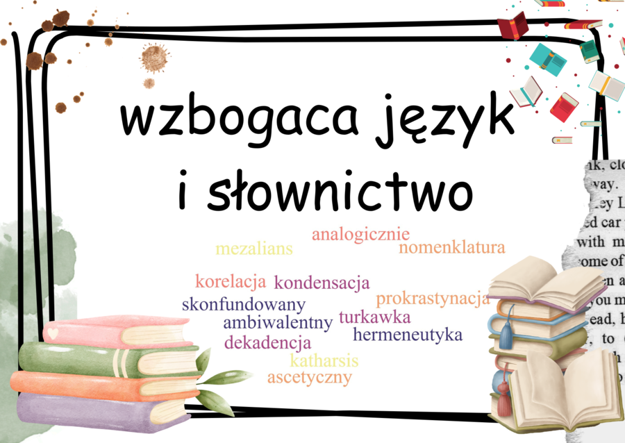 Zalety czytania książek 14 kart
