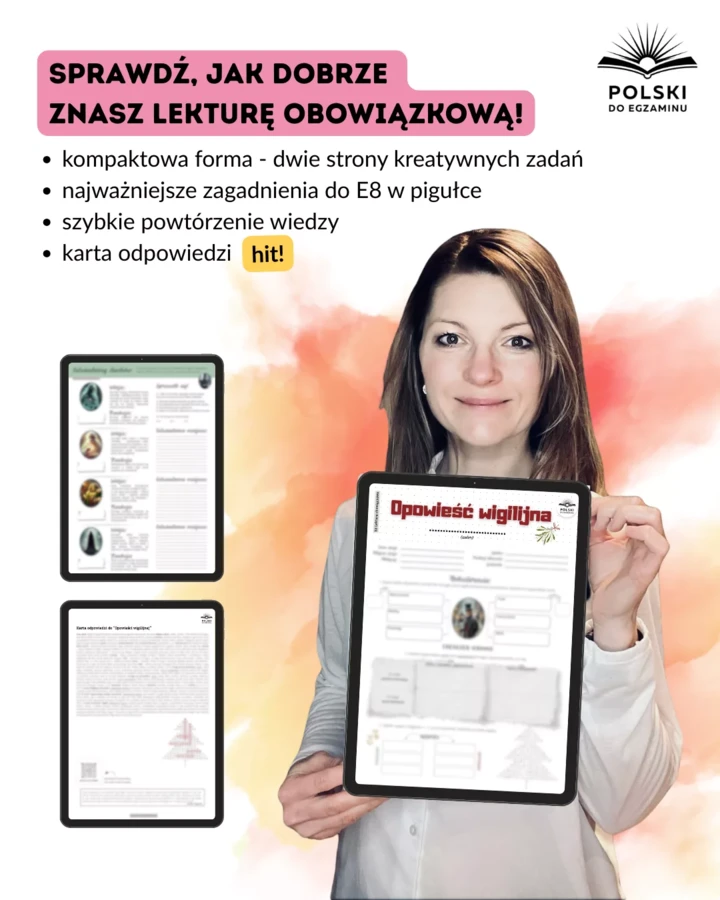 Opowieść wigilijna Charlesa Dickensa – Karta pracy do egzaminu ósmoklasisty