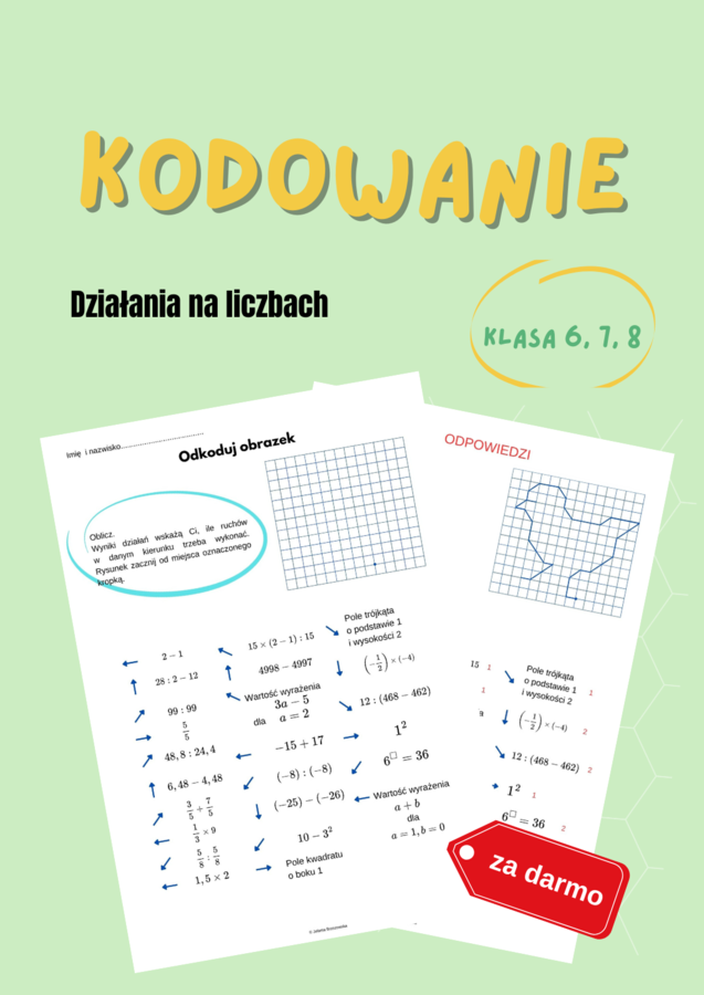Działania na liczbach, klasy 6 -8
