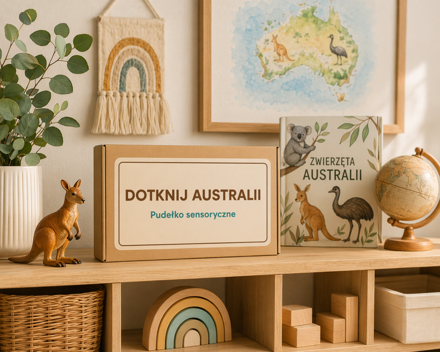 Dotknij Australii – pudełko sensoryczne