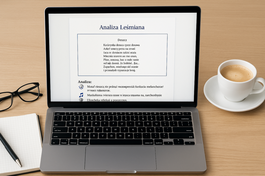 Deszcz w literaturze – scenariusz lekcji