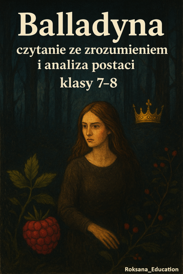 🌹📘 Balladyna – czytanie ze zrozumieniem i analiza postaci (klasy 7–8) ✍️👑