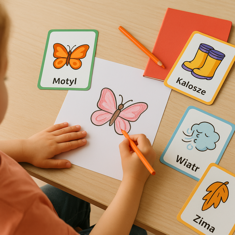 Pory roku – zestaw 40 kart obrazkowych