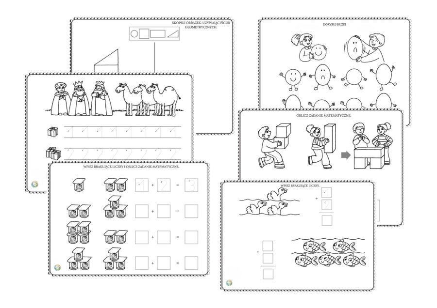 GRAFOMOTORYKA I MATEMATYKA – ĆWICZENIA