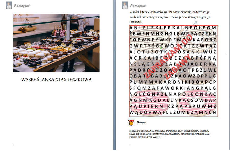 ???Światowy Dzień Pieczenia 17.05 - wykreślanka ciasteczkowa