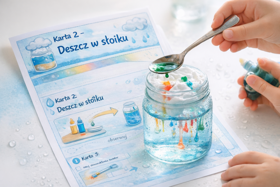 Karty pracy „Eksperymenty z deszczem”