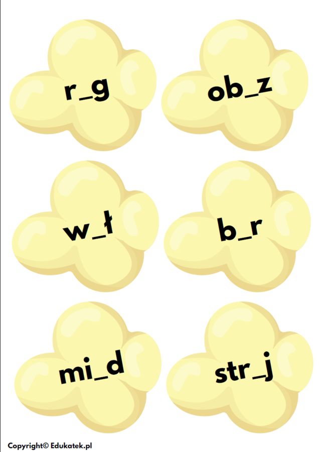 Kinowa ortografia - zabawa ortograficzna