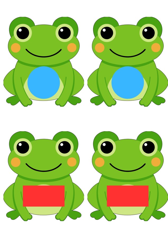 Żabki - dopasuj kształty