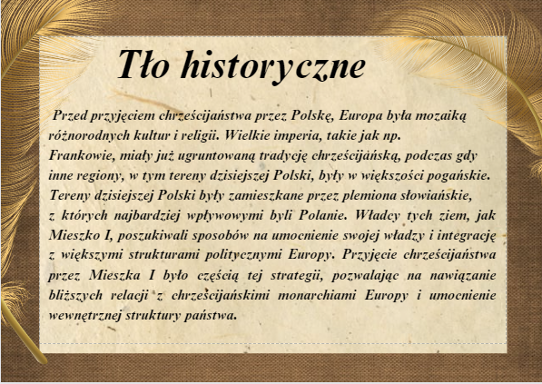 Chrzest Polski- piękna gazetka+prezentacja
