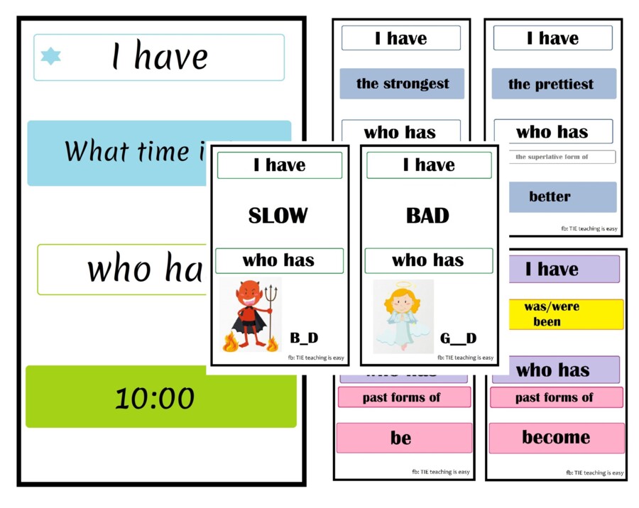 I have who has - 8 zestawów