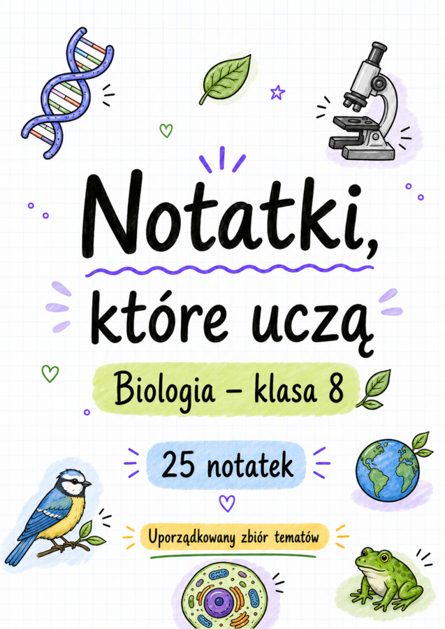 Notatki, które uczą – Biologia, klasa 8