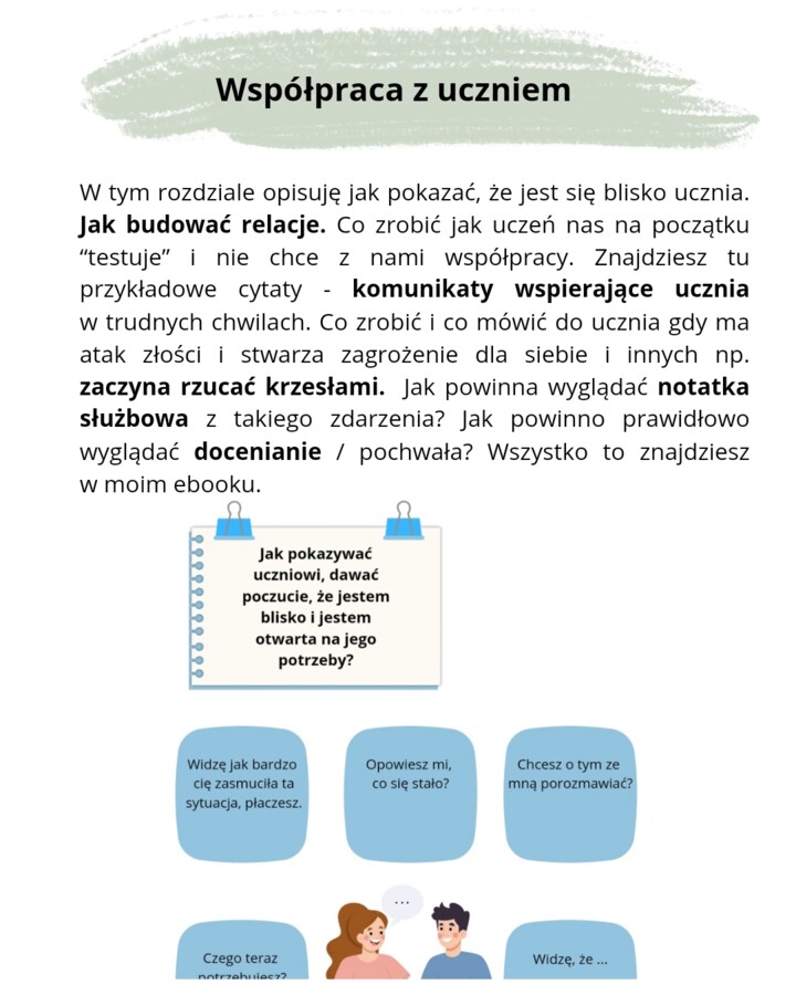 Ebook "Wspomagający w akcji" Praktyczny przewodnik dla nauczycieli.