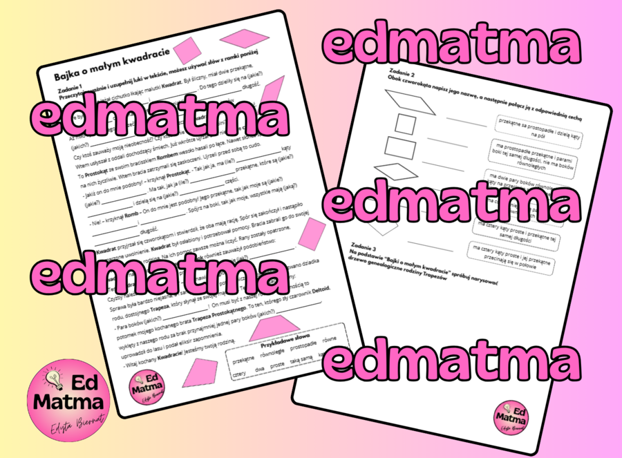 Bajka o Małym Kwadracie – Matematyczna Opowieść z Geometrią w Tle