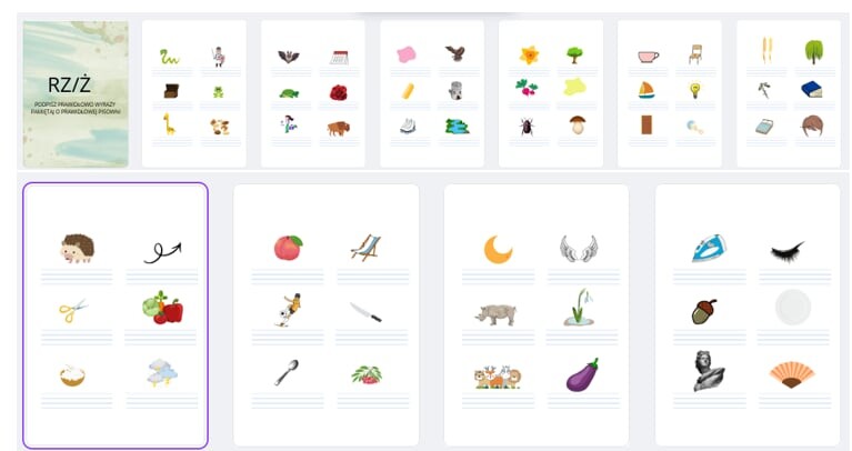 Podpisywanie wyrazów rz lub ż