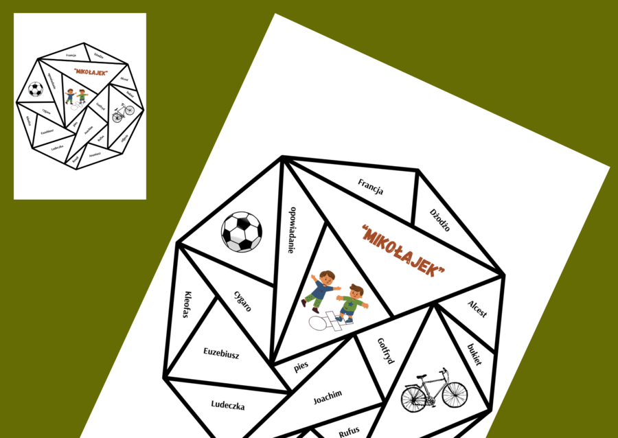 MIKOŁAJEK – układanka – puzzle – egzamin – powtórka