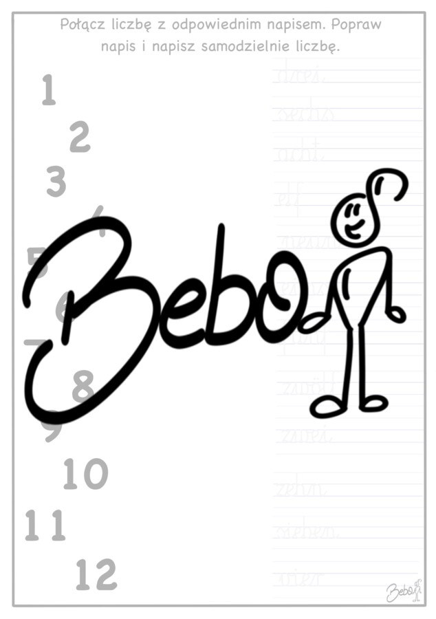 Zahlen 1-12 und 11-20