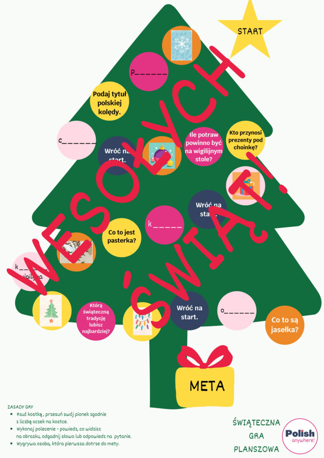 ŚWIĄTECZNA GRA PLANSZOWA